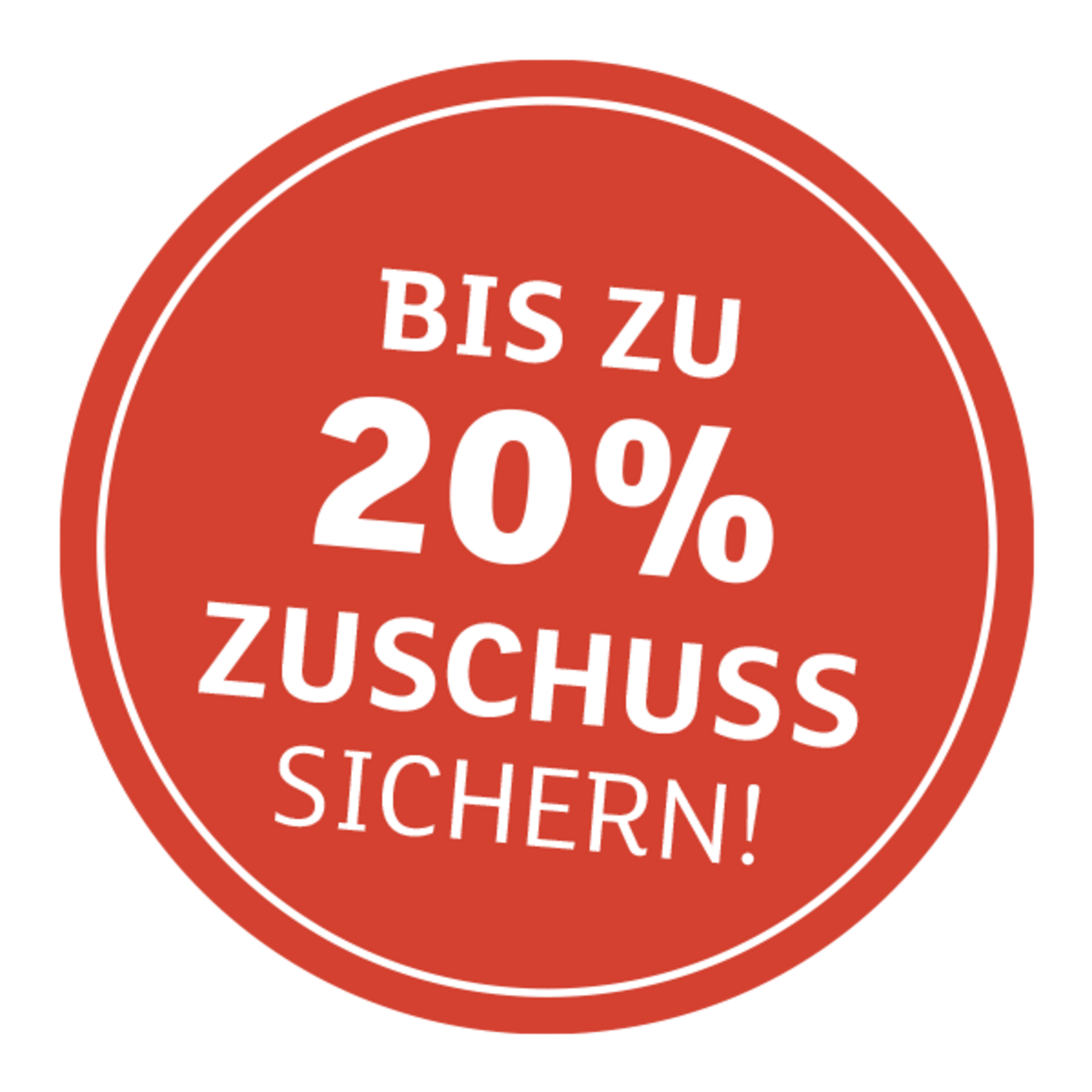 20 Prozent Zuschuss